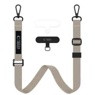 Smycz do telefonu TECH-PROTECT C6S Rope Crossbody Strap Beżowy - Pozostałe akcesoria do telefonów Smycz do telefonu TECH-PROTECT C6S Rope Crossbody Strap Beżowy - Pozostałe akcesoria do telefonów - miniaturka - grafika 1