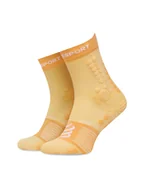 Skarpetki sportowe męskie - Compressport Skarpety wysokie unisex Pro Racing Socks v4.0 Trail XU00048B Żółty - miniaturka - grafika 1
