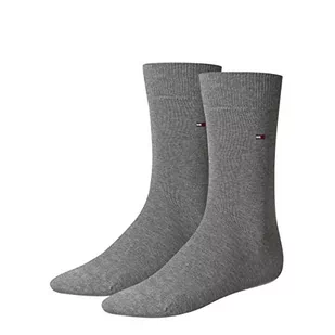 Tommy Hilfiger Męskie skarpety Classic (2 sztuki), Middle Grey Melange, 47-49 EU - Skarpetki męskie - miniaturka - grafika 1