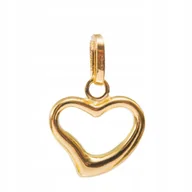 Wisiorki - Złota Zawieszka Z Konturem Serca - Pr. 585 - miniaturka - grafika 1