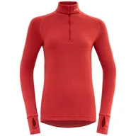 Koszulki sportowe damskie - Damski golf Devold Expedition Woman Zip Neck Rozmiar: S / Kolor: jasnopomarańczowy - miniaturka - grafika 1