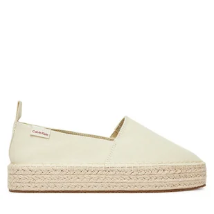 Espadryle Calvin Klein Jeans Platform Espadrille Ml Cs YW0YW01871 Beżowy - Espadryle damskie - miniaturka - grafika 1