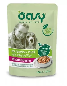 OASY Pies Saszetka STRIPS Senior Indyk 100g - Mokra karma dla psów - miniaturka - grafika 1
