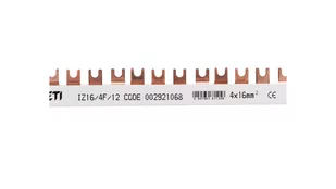 ETI POLAM Szyna łączeniowa widełkowa 4P 100A 16mm2 (12mod.) IZ164F12 002921068 002921068 - Inne akcesoria elektryczne - miniaturka - grafika 1