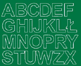 Litery samoprzylepne z połyskiem, zielone, 4 cm - Pasmanteria Litery samoprzylepne z połyskiem, zielone, 4 cm - Pasmanteria - miniaturka - grafika 1