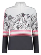 Koszulki sportowe damskie - CMP Koszulka funkcyjna w kolorze biało-antracytowym - miniaturka - grafika 1