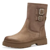 Kozaki damskie - Tamaris Comfort damskie buty z podszewką WarmInsole, Tex i Extra Grip, modne kozaki, Camel, 39 EU, piaskowy, 39 EU - miniaturka - grafika 1