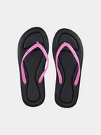 Klapki i japonki damskie - Japonki plażowe na lato damskie 4F 4FMM00FFLIF020A-21S Czarny - miniaturka - grafika 1