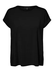Vero Moda Koszulka "Vmava" w kolorze czarnym - Koszulki i topy damskie - miniaturka - grafika 1