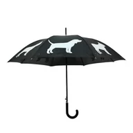 Parasole - Czarno-biały parasol z elementami odblaskowymi Esschert Design Dog - miniaturka - grafika 1