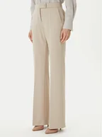 Spodnie damskie - BOSS Spodnie materiałowe Talia4 50551907 Beżowy Relaxed Fit - miniaturka - grafika 1
