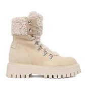 Botki damskie - Trzewiki G-Star Raw EO-UFUK-8003-25 Beżowy - miniaturka - grafika 1