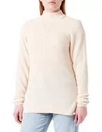 Swetry damskie - ICHI IHMARAT LS2 sweter damski z dekoltem w kształcie litery T, 121403/Tapioca, L - miniaturka - grafika 1