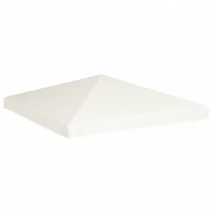 vidaXL Zadaszenie altany ogrodowej, 310 g/m, 3 x 3 m, kremowe - Pawilony ogrodowe - miniaturka - grafika 3