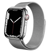 Akcesoria do smartwatchy - Apple Crong Pasek ze stali nierdzewnej Crong Milano Steel do Watch 38/40 mm srebrny CRG-40MST-SLV - miniaturka - grafika 1