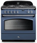 Kuchenki gazowo-elektryczne - Falcon Classic FX 90 Niebieski stone chrom - miniaturka - grafika 1