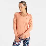 Koszulki i topy damskie - Dare 2b Koszulka damska z długim rękawem Discern Pomarańczowy, Rozmiar: 42 - miniaturka - grafika 1