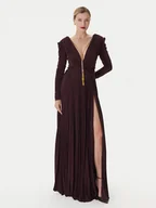 Sukienki - Elisabetta Franchi Sukienka wieczorowa AB-R40-57E2-V850 Bordowy Regular Fit - miniaturka - grafika 1