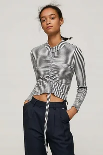 PEPE JEANS BLUZKA Z DŁUGIM RĘKAWEM W PASKI M P9U - Bluzki damskie - miniaturka - grafika 1