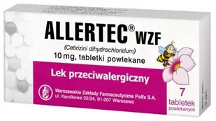 POLFA WARSZAWA Allertec WZF tabl.10mg x 7 - Akcesoria medyczne - miniaturka - grafika 1