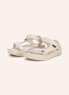 Sandały damskie - Teva Sandały Midform Universal Canvas beige - miniaturka - grafika 1