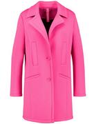 Płaszcze damskie - SAMOON Sportowy krótki płaszcz wykonany z materiału scuba Różowy 48/XL - miniaturka - grafika 1