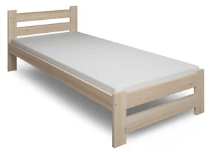 Drewniane Łóżko Jednoosobowe Z Materacem 90X200 W3-G39 - Łóżka - miniaturka - grafika 2