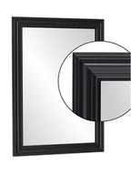 Lustra - STYLOWE lustro w CZARNEJ OZDOBNEJ RETRO ramie 80x70cm PREMIUM - miniaturka - grafika 1