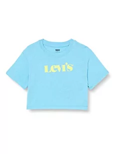 Levi's Kids ss high rise Tee koszulka dziewczęca 10-16 lat, Bonnie Blue, 12 Lata - Koszulki dla dziewczynek - miniaturka - grafika 1