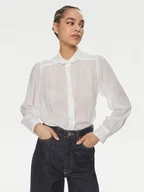Koszule damskie - Lee Koszula Shirred 112351208 Biały Relaxed Fit - miniaturka - grafika 1