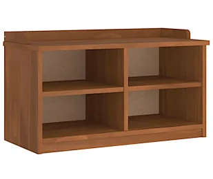 Duża szafka z siedziskiem drewno akacjowe E5-P49 - Ławki do przedpokoju - miniaturka - grafika 1