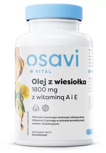 Osavi - Olej z Wiesiołka z Witaminą A i E, 1800mg, 120 kapsułek miękkich - Suplementy naturalne - miniaturka - grafika 1