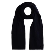 Apaszki i szaliki damskie - Szalik Tommy Hilfiger Flag Fluffy AW0AW17787 Granatowy - miniaturka - grafika 1