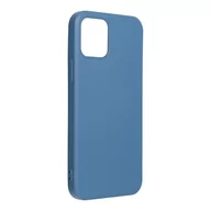 Etui i futerały do telefonów - Forcell Futerał SILICONE LITE do IPHONE 12 / 12 PRO niebieski - miniaturka - grafika 1