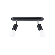 Lampy sufitowe - Sollux SL.1121 - Oświetlenie punktowe FORNES 2xE27/60W/230V czarny - miniaturka - grafika 1