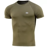 Pozostała odzież narciarska - M-Tac, Termoaktywna koszulka, Krótki rękaw, Męska, Ultra Light Polartec, Dark Olive, 2XL - miniaturka - grafika 1