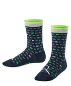 Skarpetki damskie - FALKE Uniseks dzieci mrówki paski skarpetki bawełniane szary granatowy cienkie wielokolorowe skarpety do łydki dla chłopców lub dziewcząt wzór zwierzęcy 1 para Niebieski (morski 6120) 31-34 - miniaturka - grafika 1