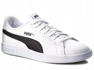 Buty Puma Smash białe 365215-01 skórzane 44,5 - Buty sportowe męskie - miniaturka - grafika 1