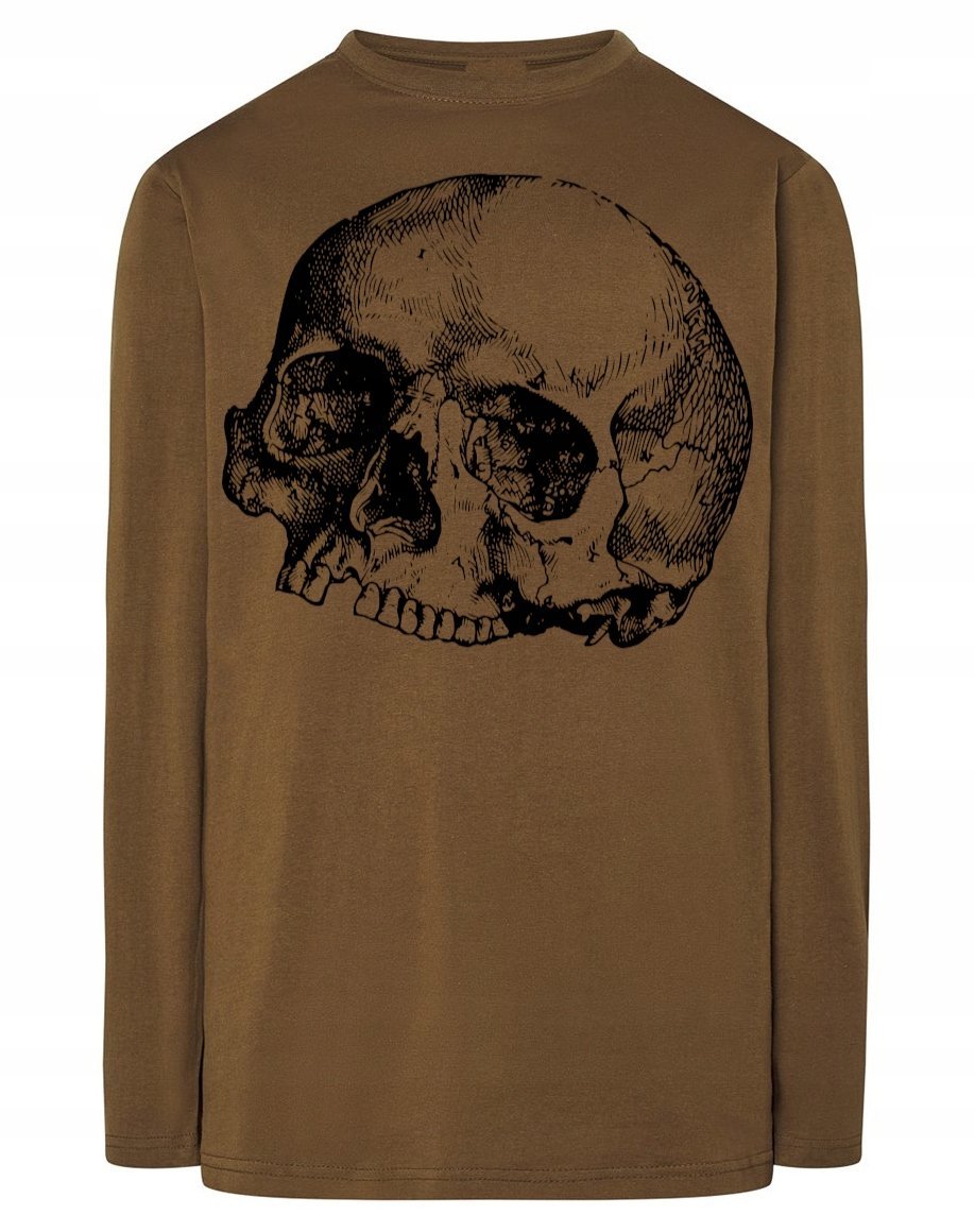 Longsleeve męski nadruk Skull CZASZKA r.XS