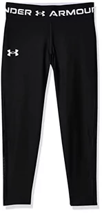 Under Armour Heatgear Armour Ankle Crop Legginsy Spód Warmup Dziewczęce, czarny, XL - Legginsy - miniaturka - grafika 1