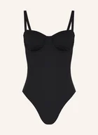 Stroje kąpielowe - Seafolly Kostium Kąpielowy Z Ramiączkami S.Collective schwarz - miniaturka - grafika 1