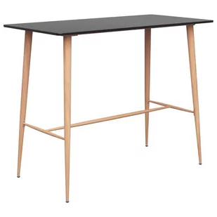 vidaXL Stolik barowy, czarny, 120x60x96 cm vidaXL - Ławy i stoliki kawowe - miniaturka - grafika 1