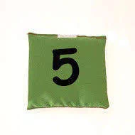 Zabawki i gry sportowe - Akson, Worek gimnastyczny szkolny z cyferką 5, zielony - miniaturka - grafika 1
