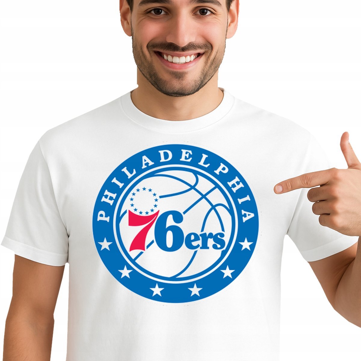 T-Shirt KOSZULKA PHILADELPHIA 76ERS PREZENT Dla Fana PREMIUM S 0485