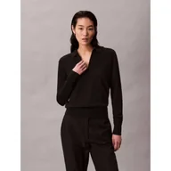 Swetry damskie - Calvin Klein Sweter Relaxed fit z dodatkiem wełny - miniaturka - grafika 1