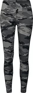 Urban Classics Damskie legginsy Ladies Camo Stripe, wielokolorowe (Woodcamo/Blk 00459),50 (rozmiar produkcji: 5XL) - Legginsy - miniaturka - grafika 1
