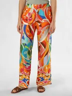 Spodnie damskie - Marie Lund Spodnie Kobiety wiskoza wielokolorowy|niebieski|pomarańczowy|wyrazisty róż wzorzysty, 34 - miniaturka - grafika 1