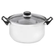 Garnki - Tadar GARNEK STALOWY Z POKRYWKĄ 18cm 1.5L ALASKA TD-3191 - miniaturka - grafika 1