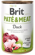 Mokra karma dla psów - Brit Pate&Meat Duck KACZKA 6x 400g DARMOWA DOSTAWA od 95zł +DO 3% ZWROTU W PROGRAMIE LOJALNOŚCIOWYM ZEST-BR-PAT-400-DU-6 - miniaturka - grafika 1