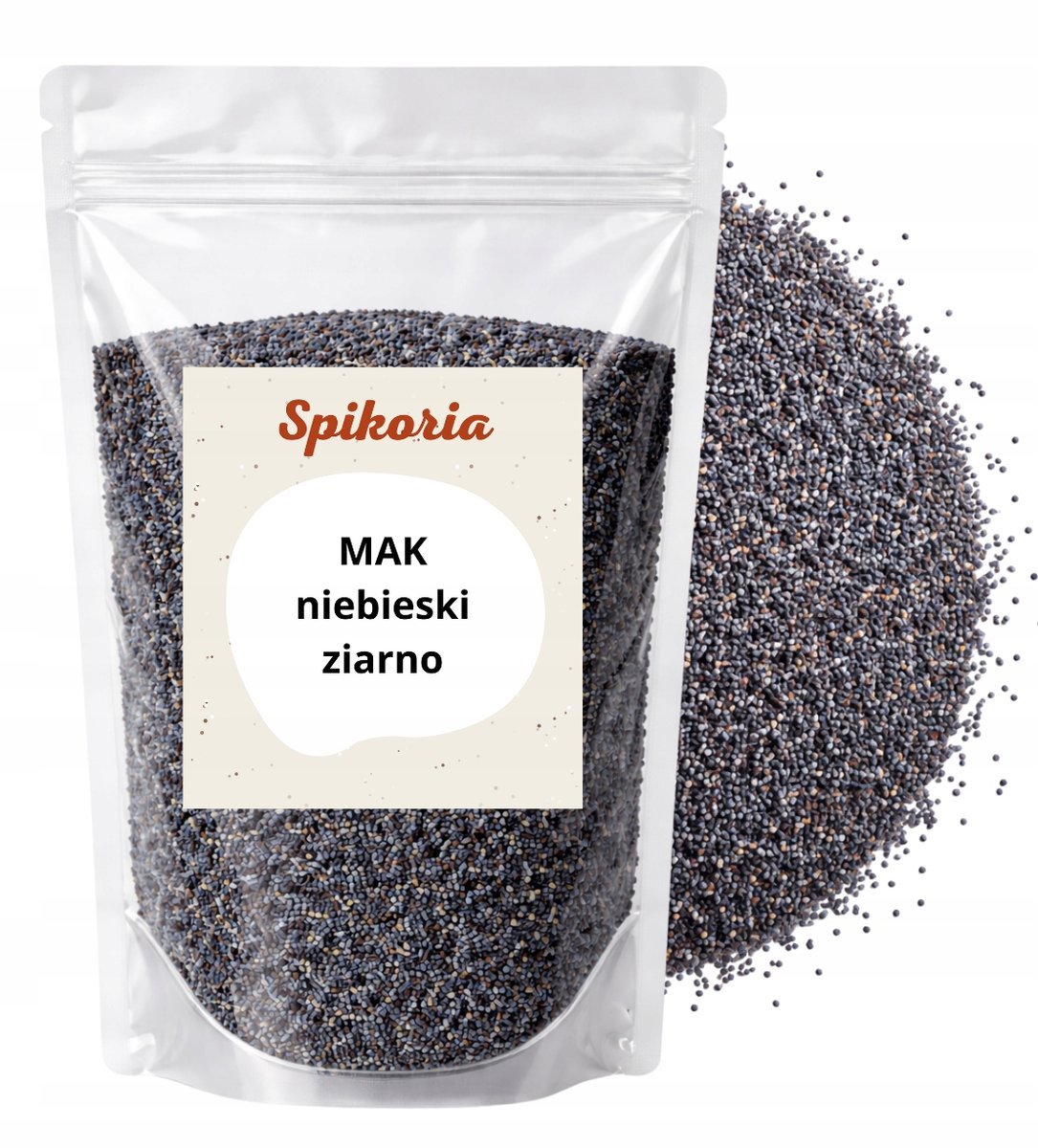 MAK NIEBIESKI 1kg Naturalny ziarno maku premium Spikoria
